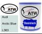 Preview: Audi, Arctic Blue, L363: 1L Lackdose, von ATW Autoteile West.